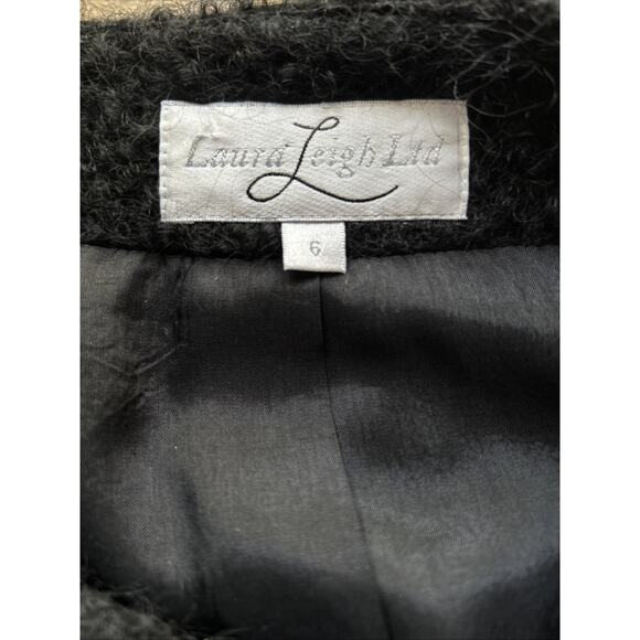 Laura Leigh Ltd Wool & Mohair Coat - Women’s Sz 6 - Lined - 4 Button close - Picture 2 of 8
